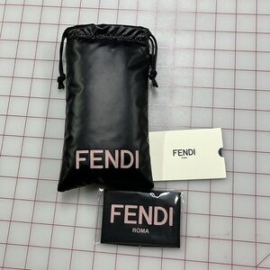 FENDI NIB PUFFER Sunglass Case Sealed Microfiber Cloth & Authenticity Card- Gift